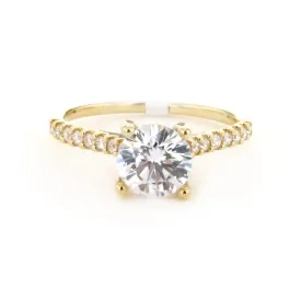 0.25 ctw Diamond Solitaire Engagement Ring