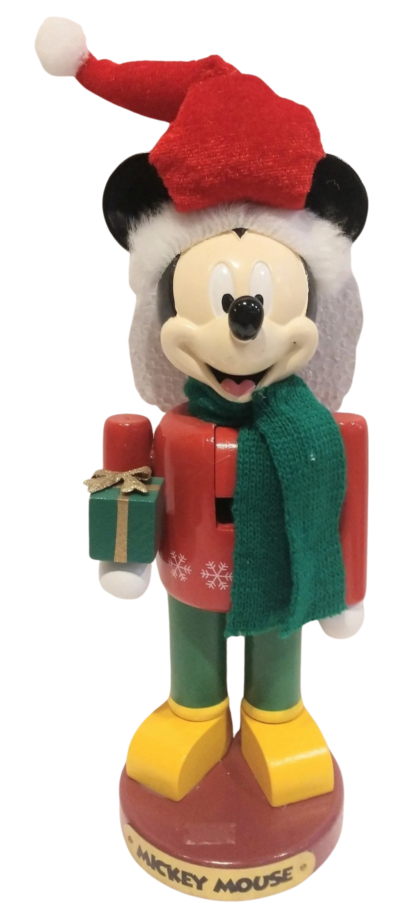 10" Disney Mickey Mouse With Present Nutcracker