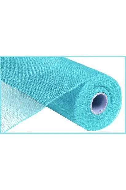 10" Poly Deco Mesh Ribbon: Turquoise Blue (10 Yards)