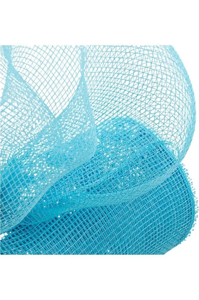 10" Poly Deco Mesh Ribbon: Turquoise Blue (10 Yards)