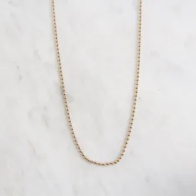 14k Yellow Gold Ball Chain ~ 24" 1.8mm