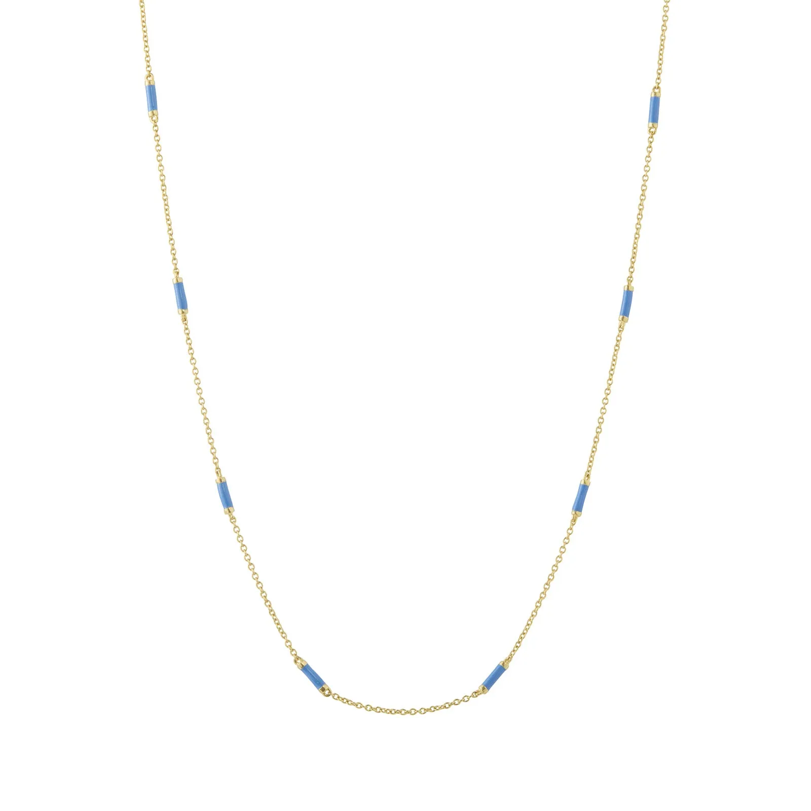 18" Lapis Bar Chain Necklace