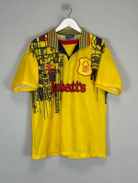 1995/96 NOTTINGHAM FOREST AWAY SHIRT (M) UMBRO