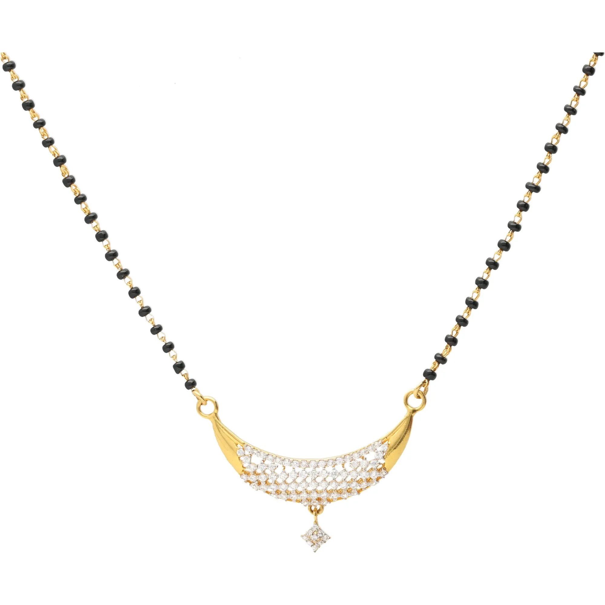 22K Gold Simple Mangalsutra Chain Necklace