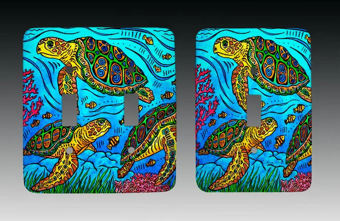 3 Loggerheads Light Switch Cover