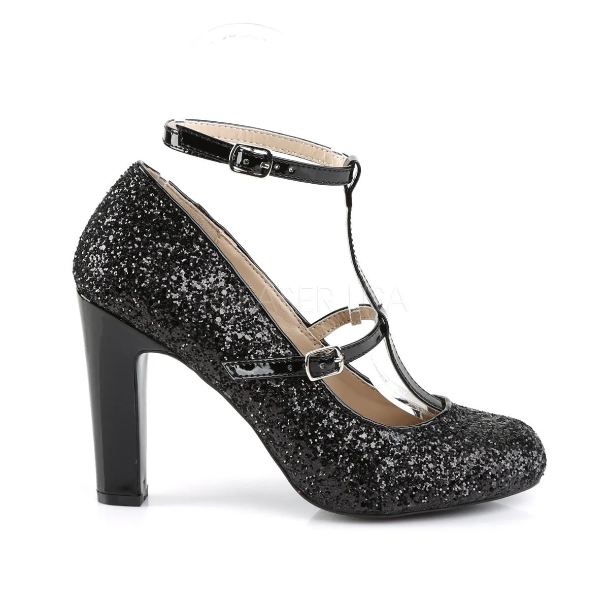 4 Inch Heel QUEEN-01 Black Pat