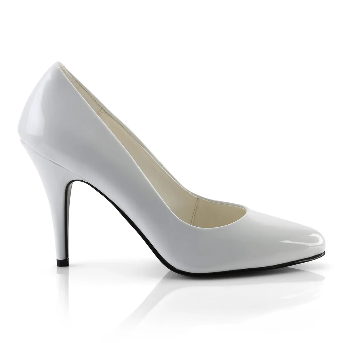 4 Inch Heel VANITY-420 White Patent