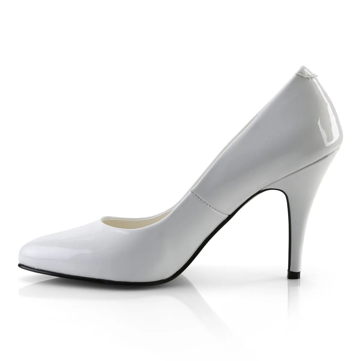 4 Inch Heel VANITY-420 White Patent