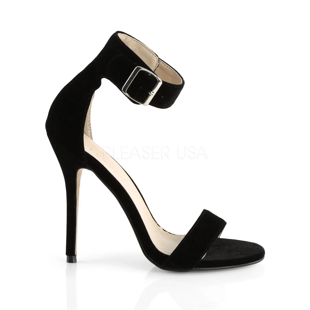 5 Inch Heel AMUSE-10 Black Velvet