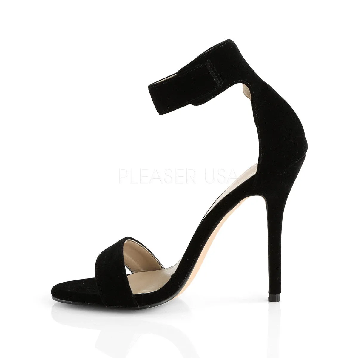 5 Inch Heel AMUSE-10 Black Velvet