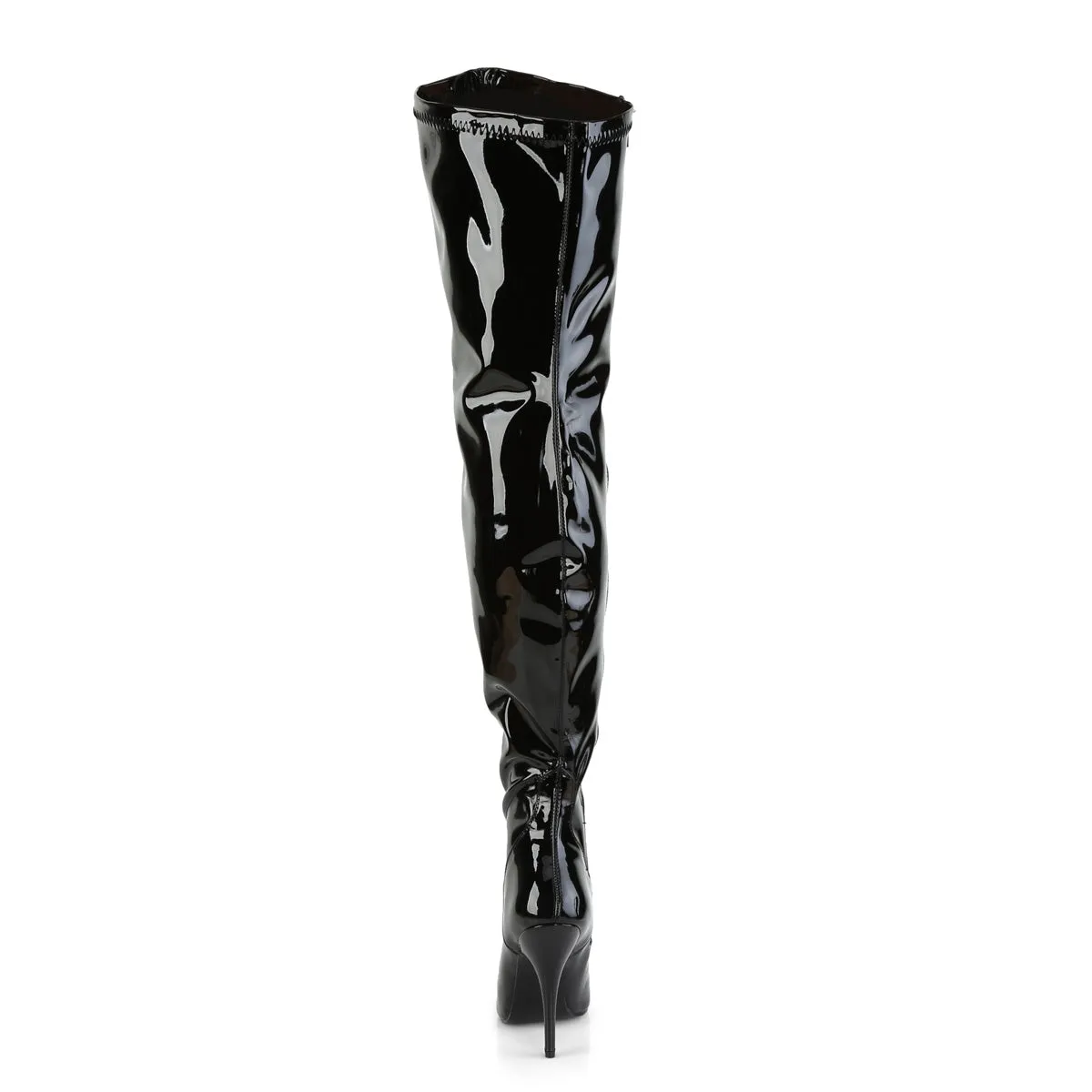 5 Inch Heel SEDUCE-3000WC Black Pat (Wide Calf)