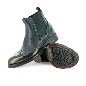 6541 - Antique Greenish Blue Chelsea Boot