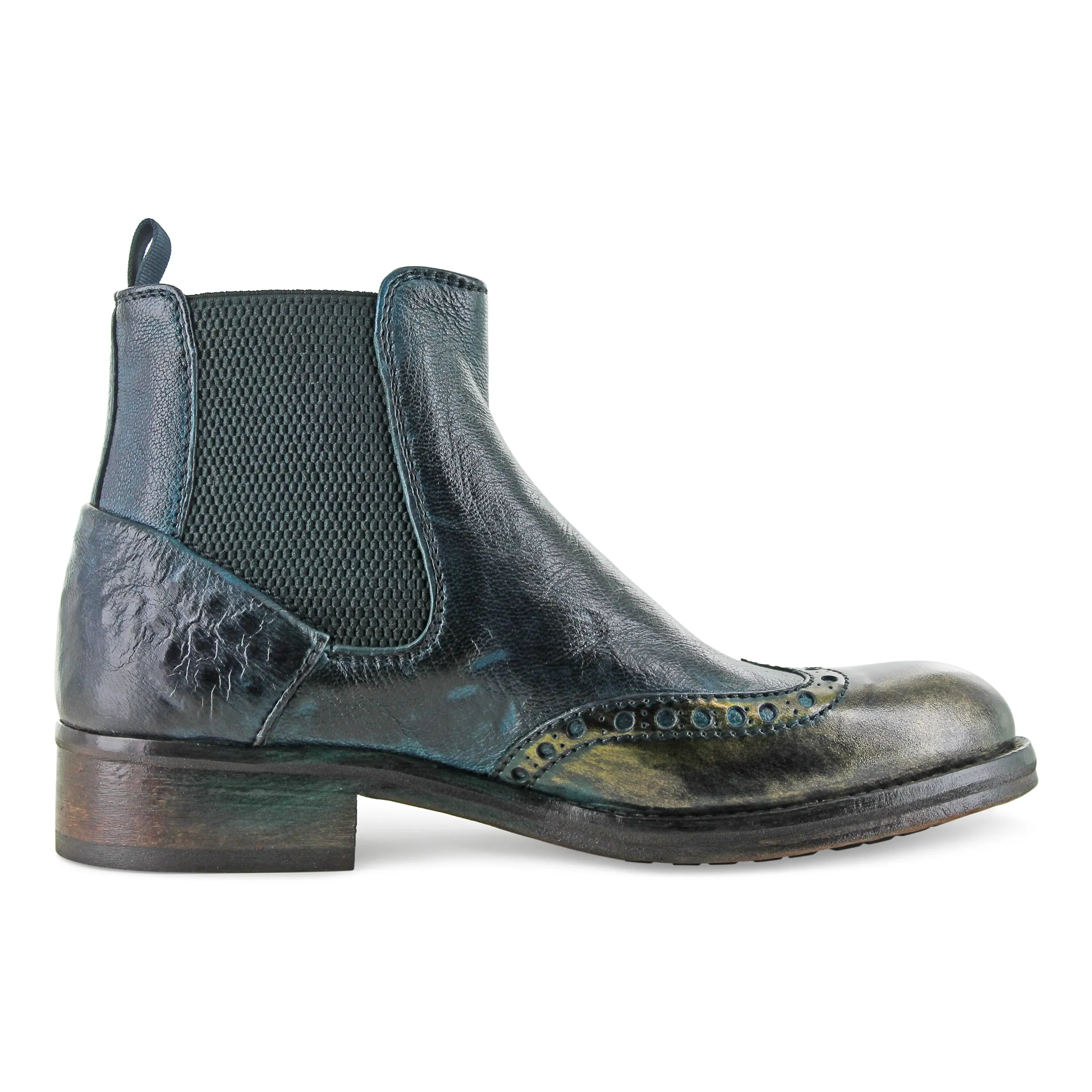 6541 - Antique Greenish Blue Chelsea Boot