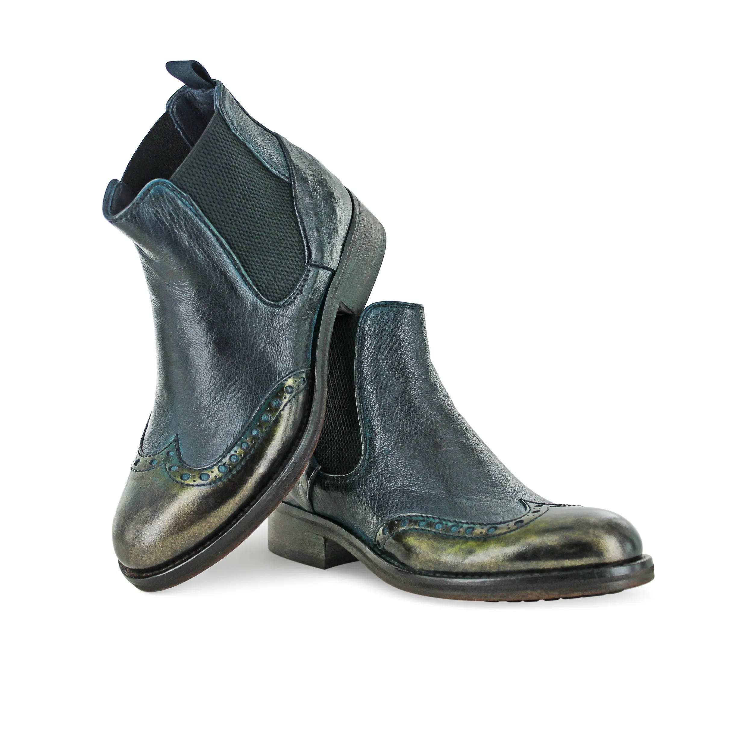 6541 - Antique Greenish Blue Chelsea Boot