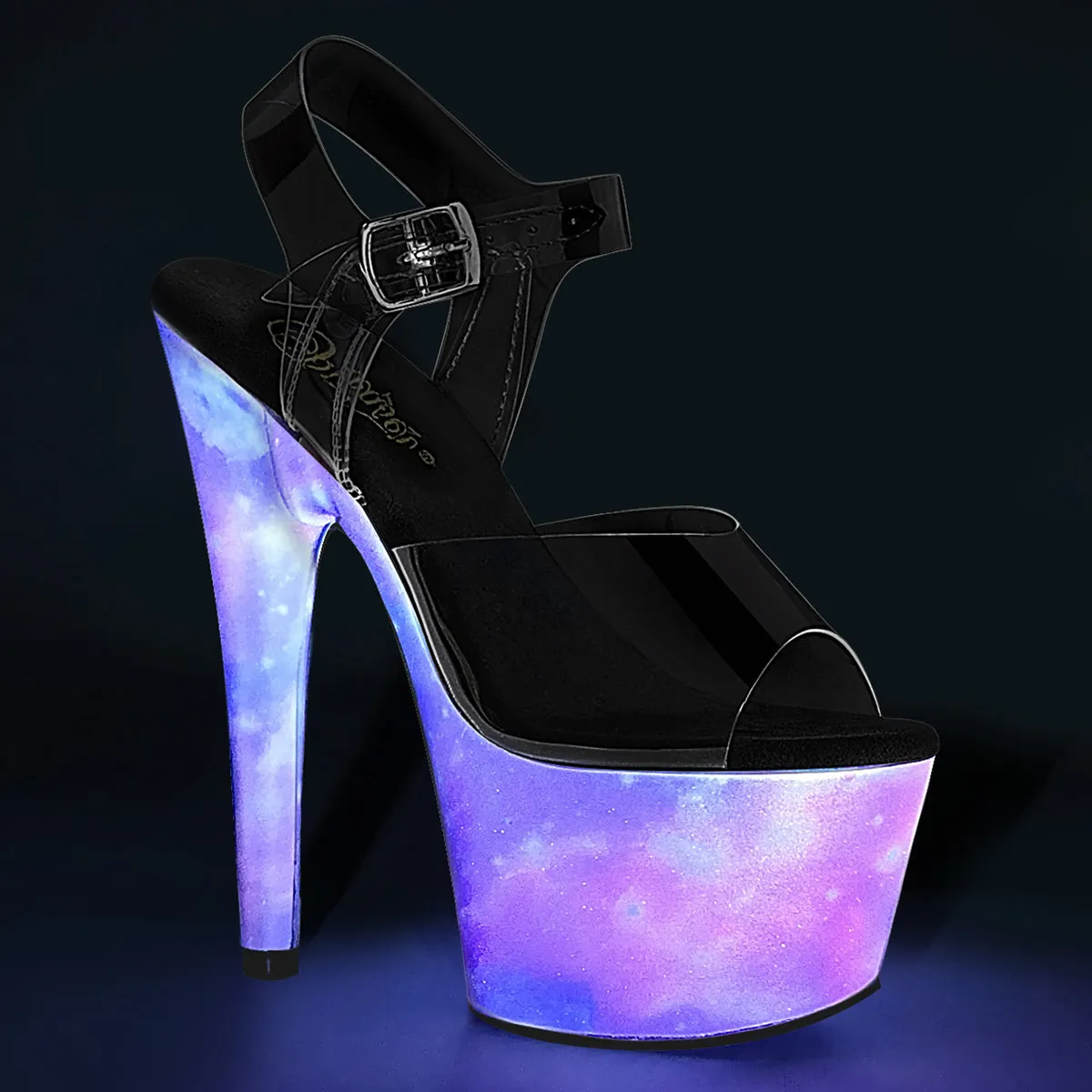 7" Heel Platform With Galaxy Effect (ADORE-708REFL)