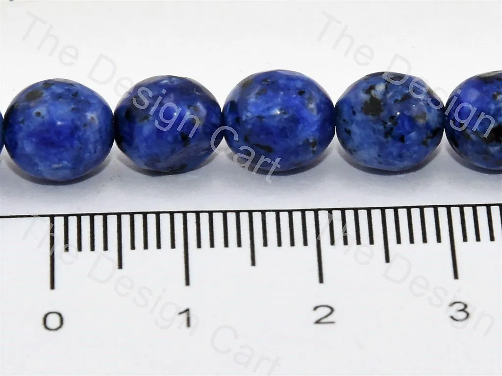 8 mm Blue Black Rondelle Jade Quartz Stones