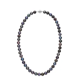 8.5-9.0 mm 18 Inch AA  Black Freshwater Pearl Necklace