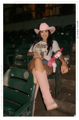 Abby Cowgirl Boots - Pink