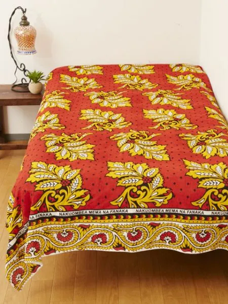 African Fabric Pattern Bed Cover Multi Cloth