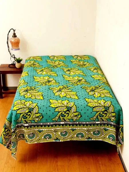 African Fabric Pattern Bed Cover Multi Cloth