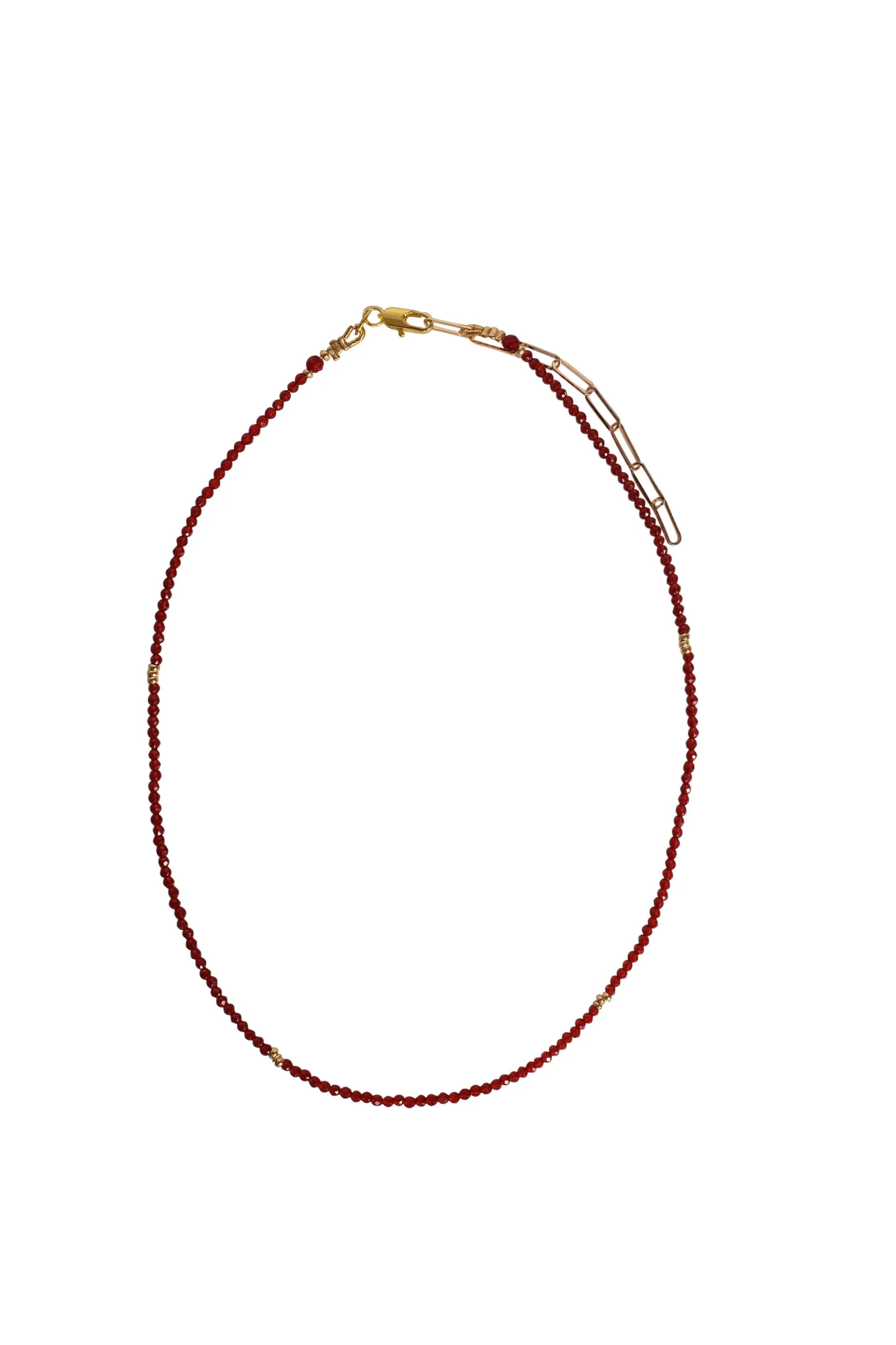 Alouette Design
 Tiny Necklace - Red