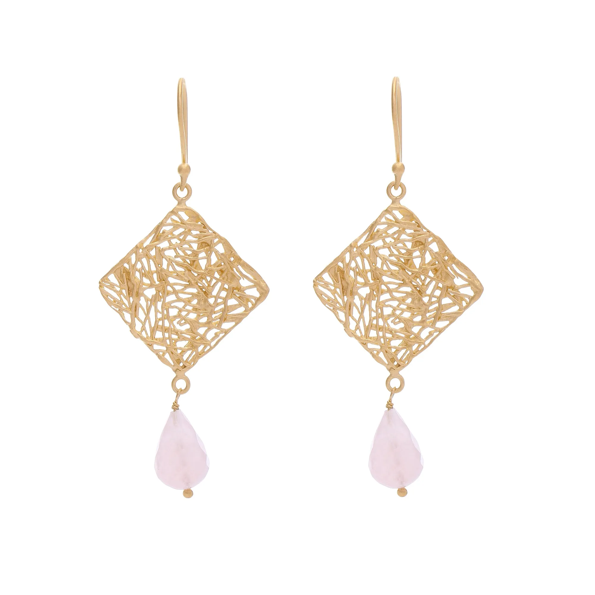 Anokhi earrings, rose quartz