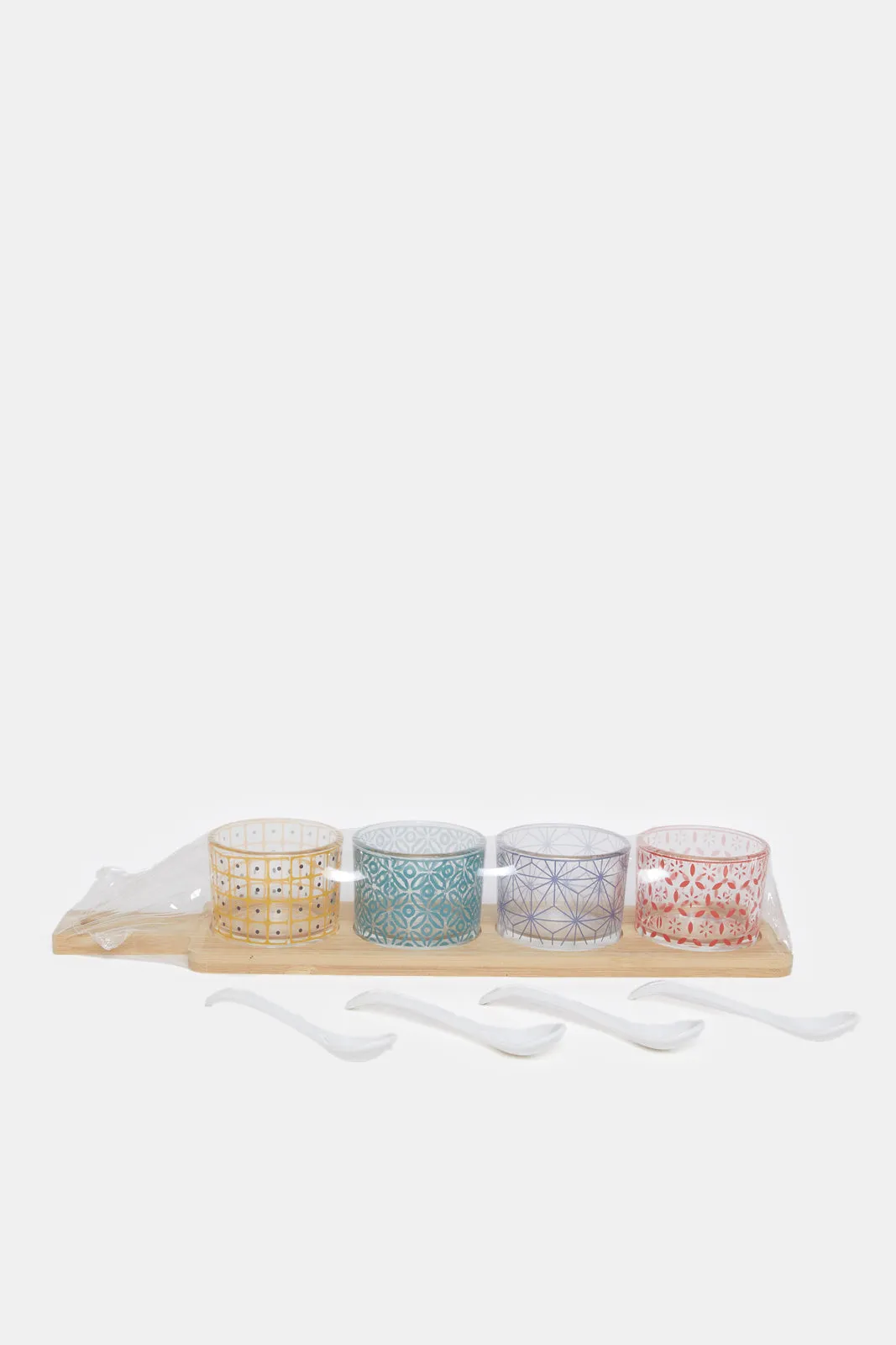 Assorted Geometric Print Serving Set (9 Piece)