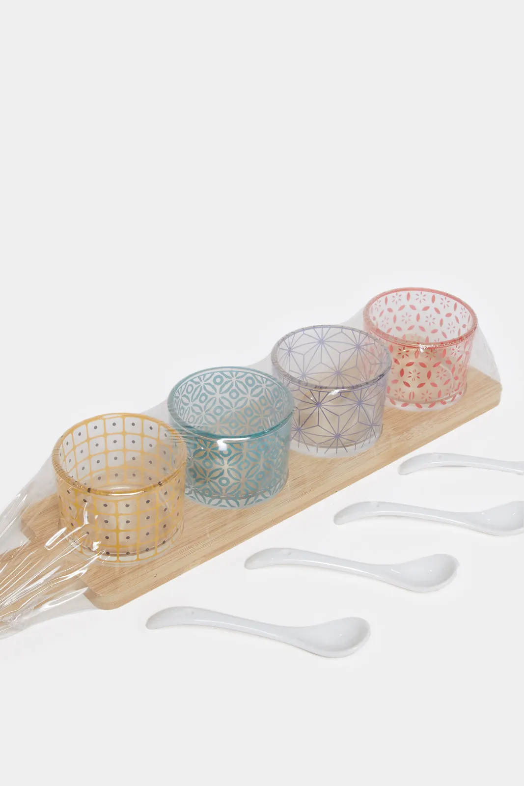 Assorted Geometric Print Serving Set (9 Piece)