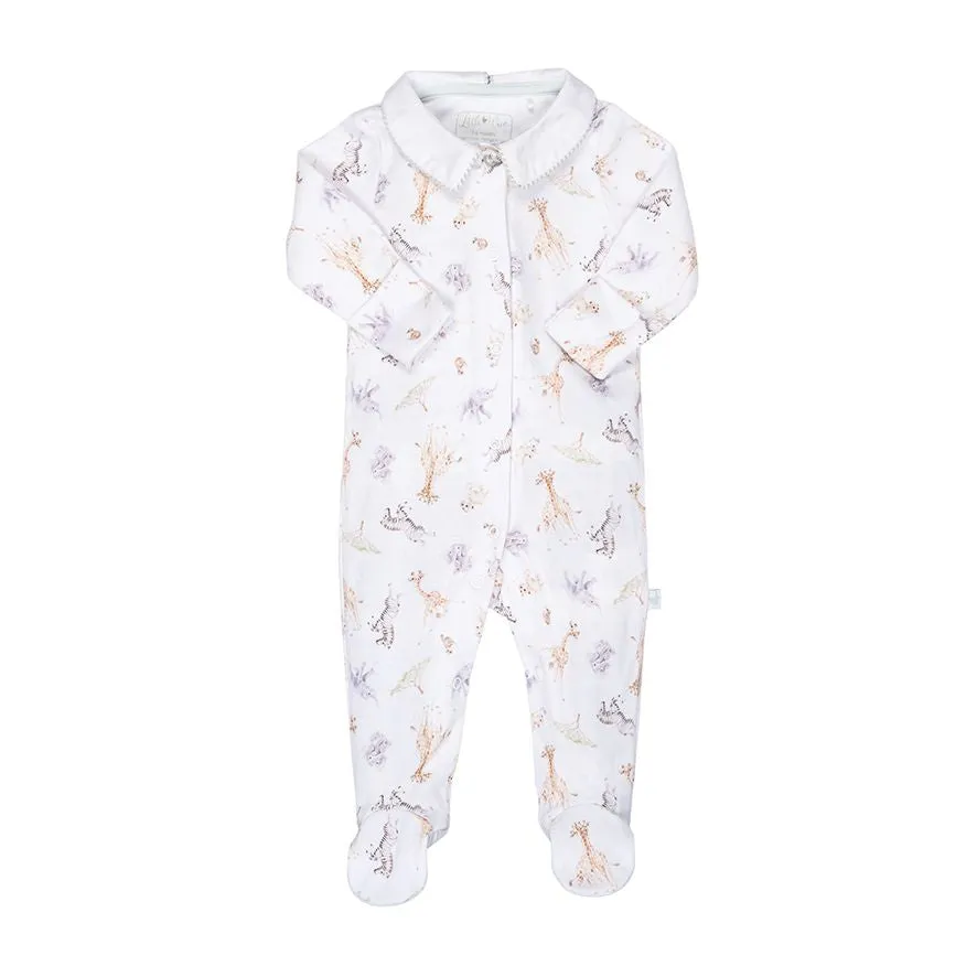 Baby Sleeper Onsie - 6-9 Mos - Zoo Animals  LTW-BG011