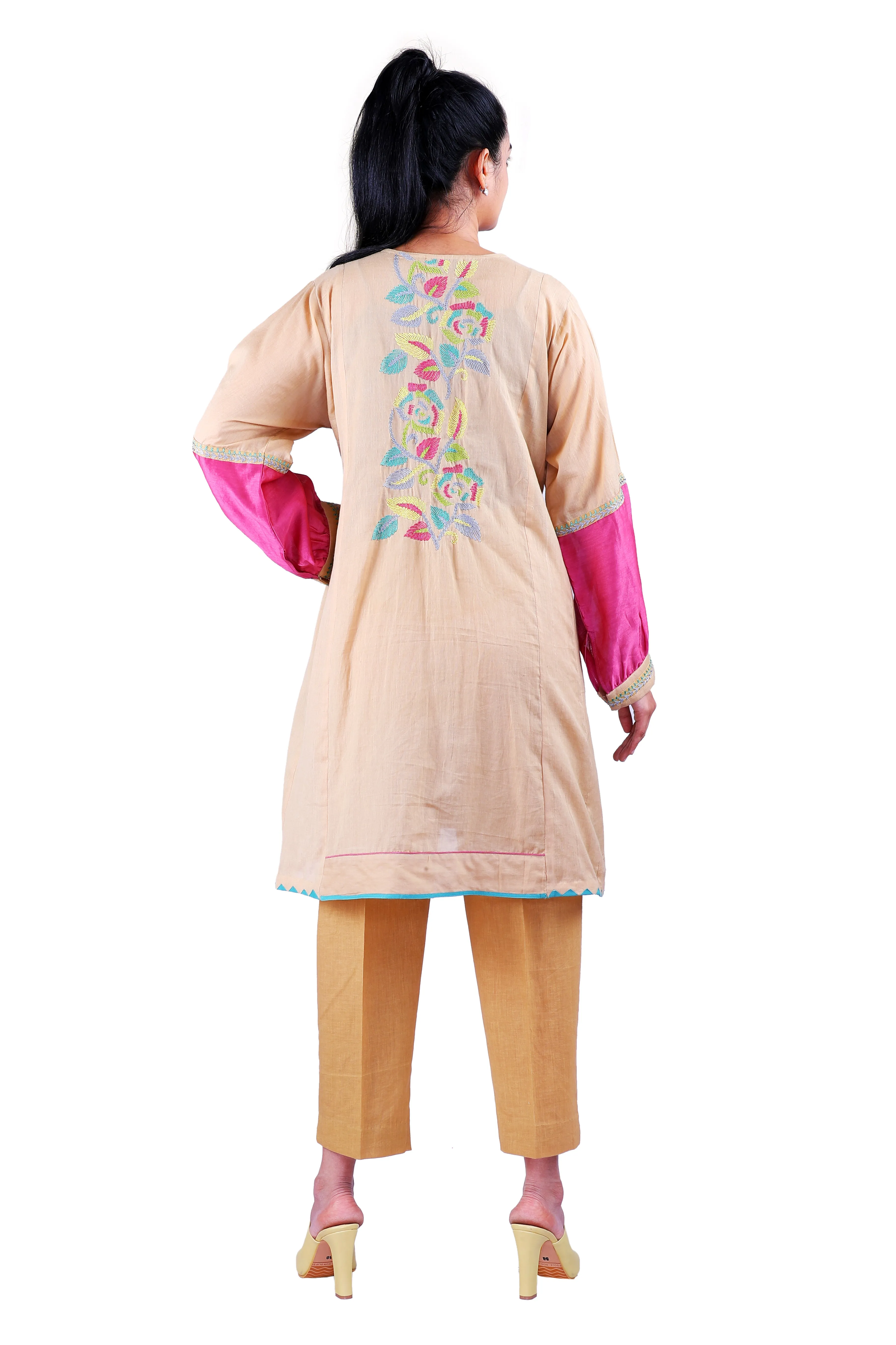 Beige  kurta