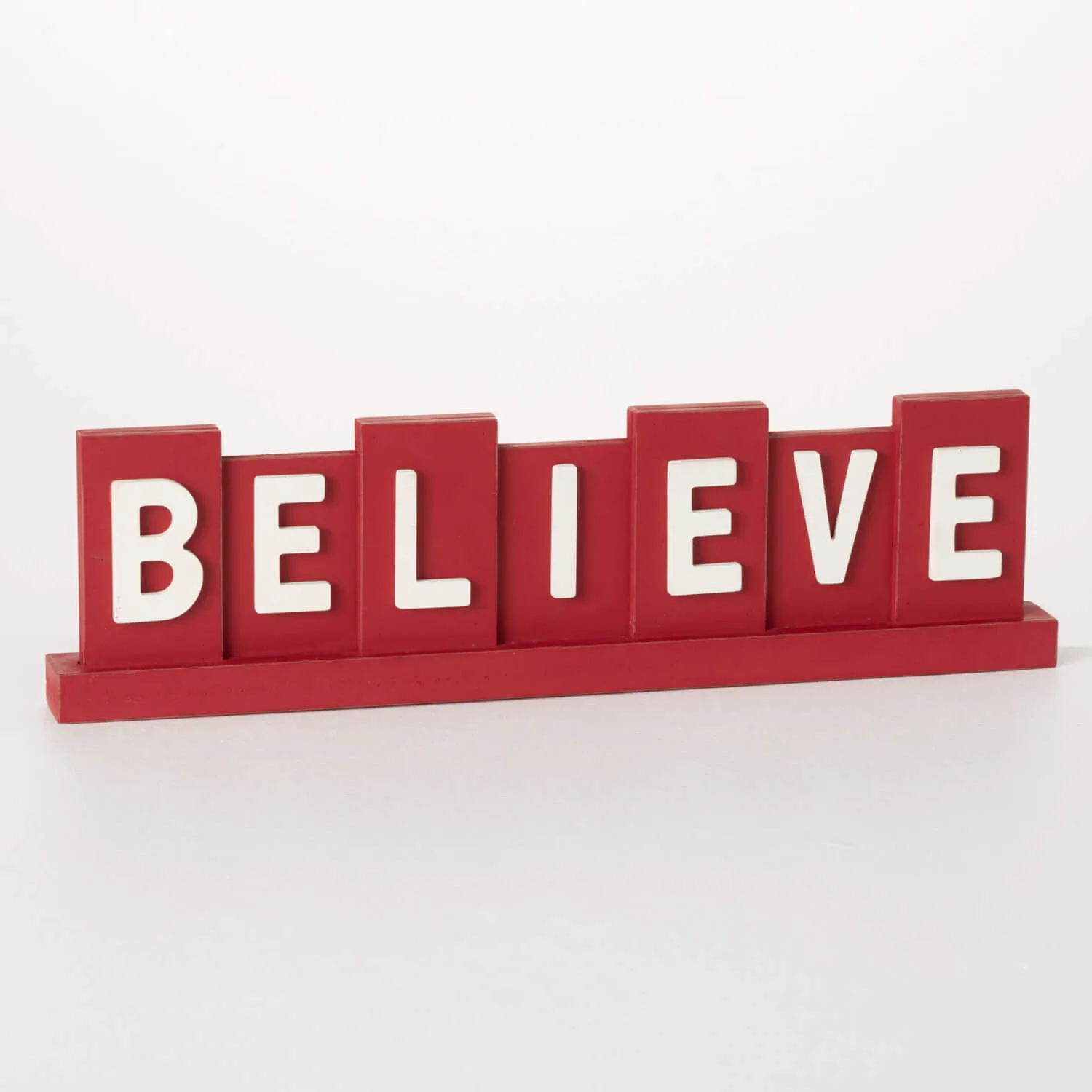 Believe Block-Tabletop Signage