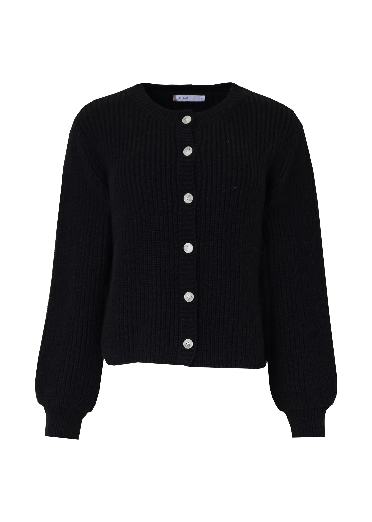 Black Chunky Knit Cardigan