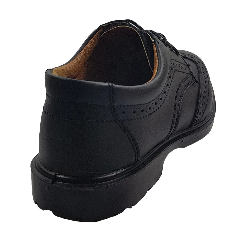 Blackrock Brogue Black Leather Safety Shoes