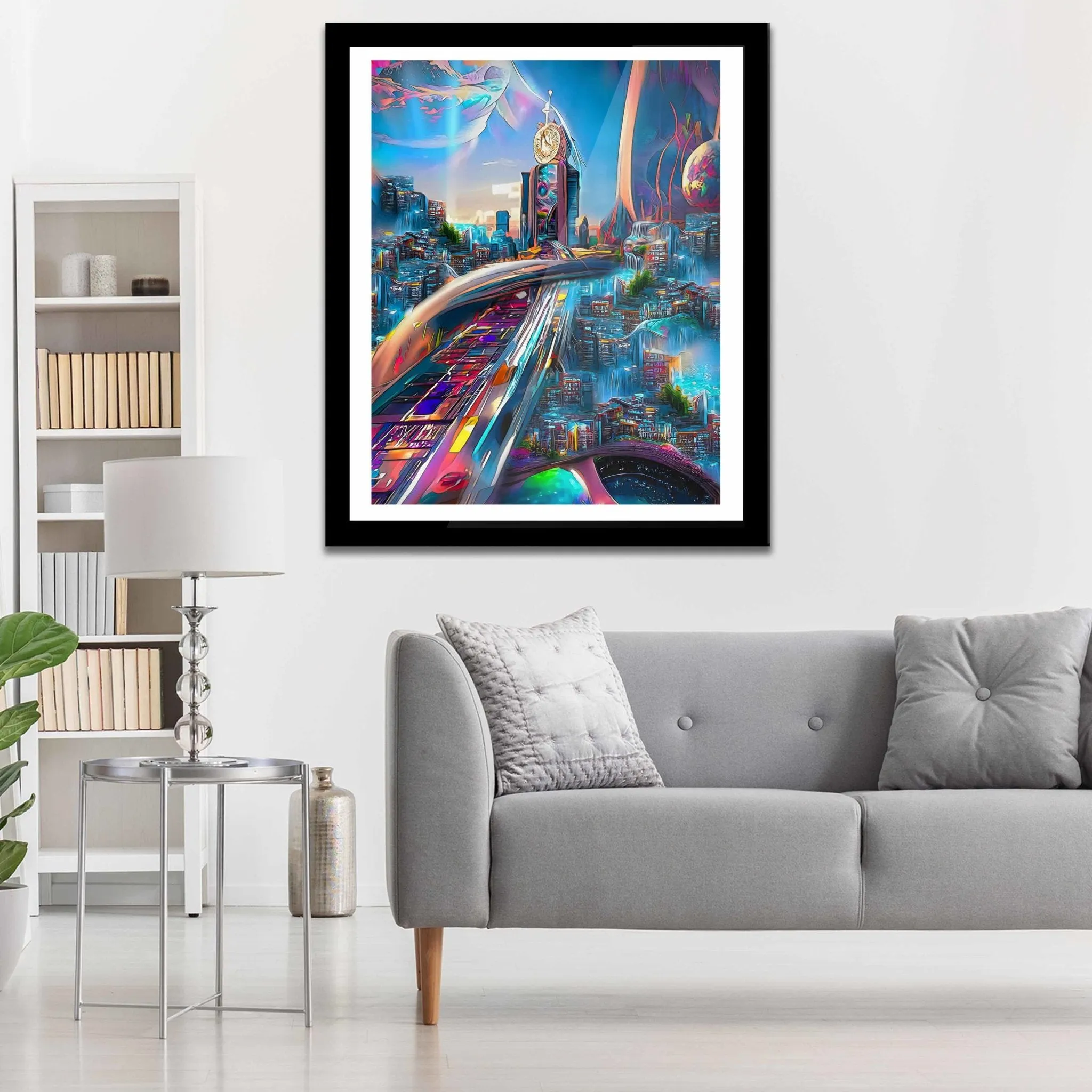 Bubble Gum City Semi-gloss Print