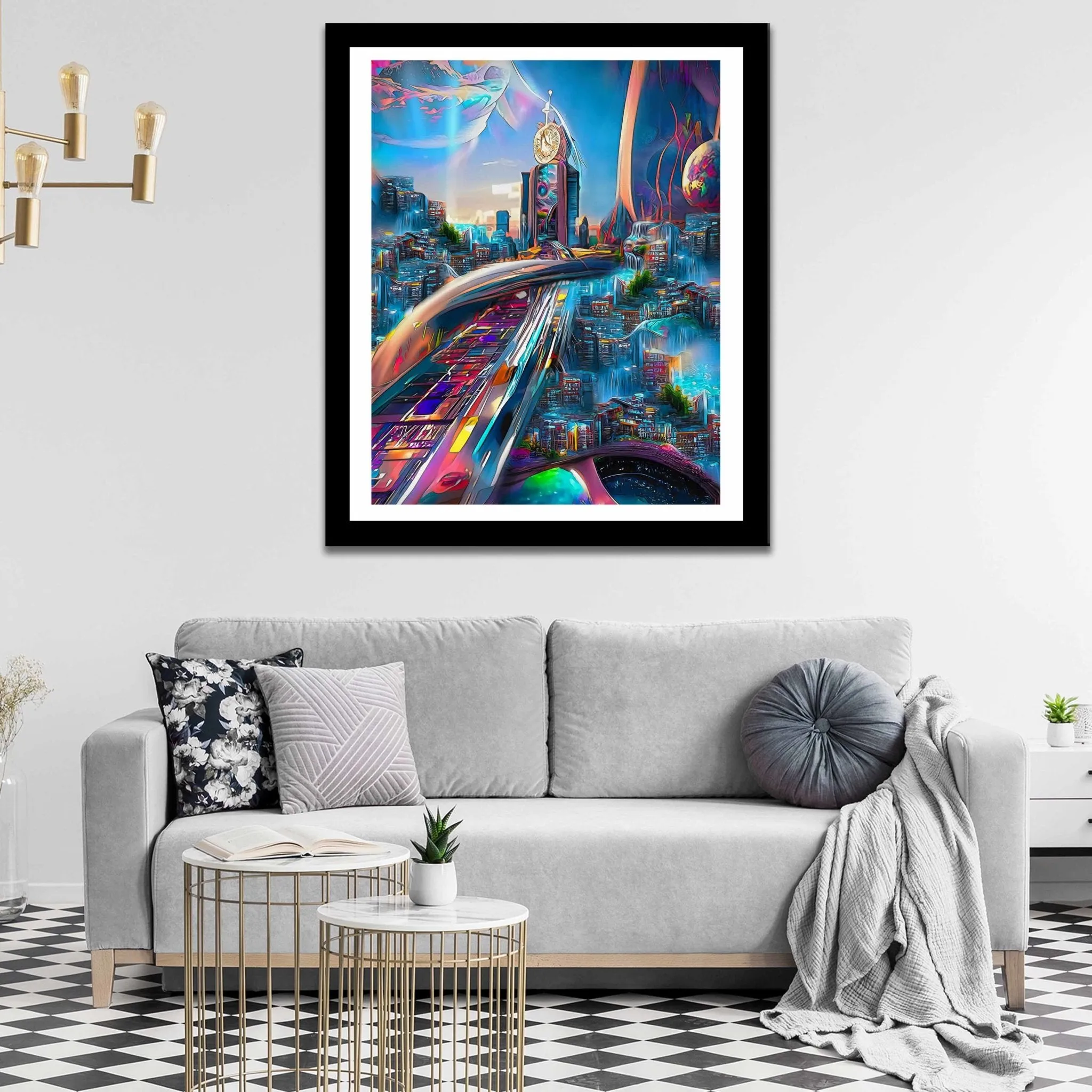 Bubble Gum City Semi-gloss Print