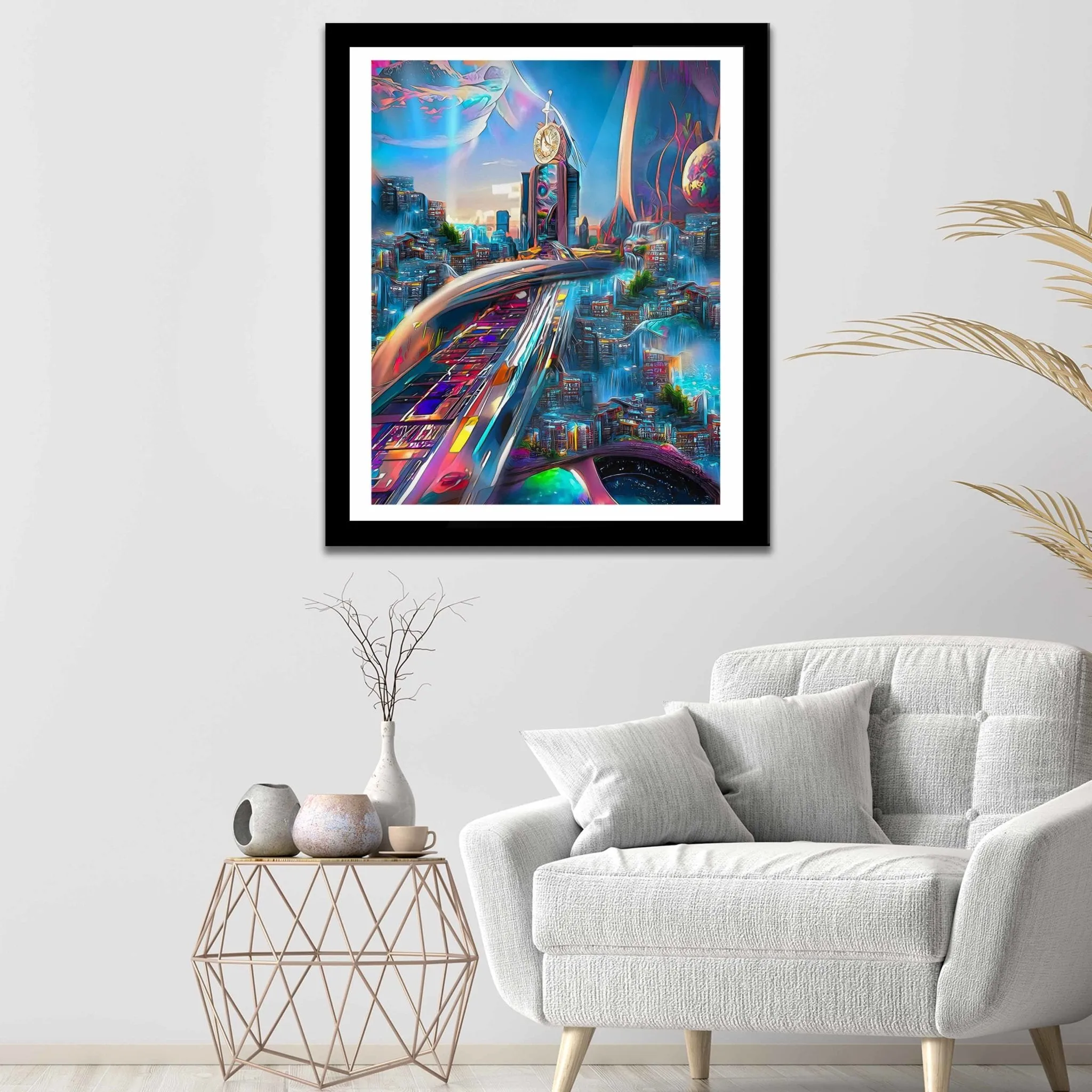 Bubble Gum City Semi-gloss Print