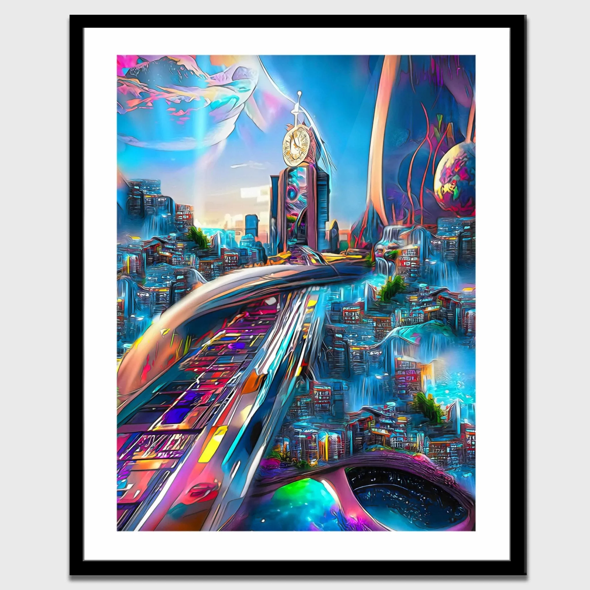 Bubble Gum City Semi-gloss Print