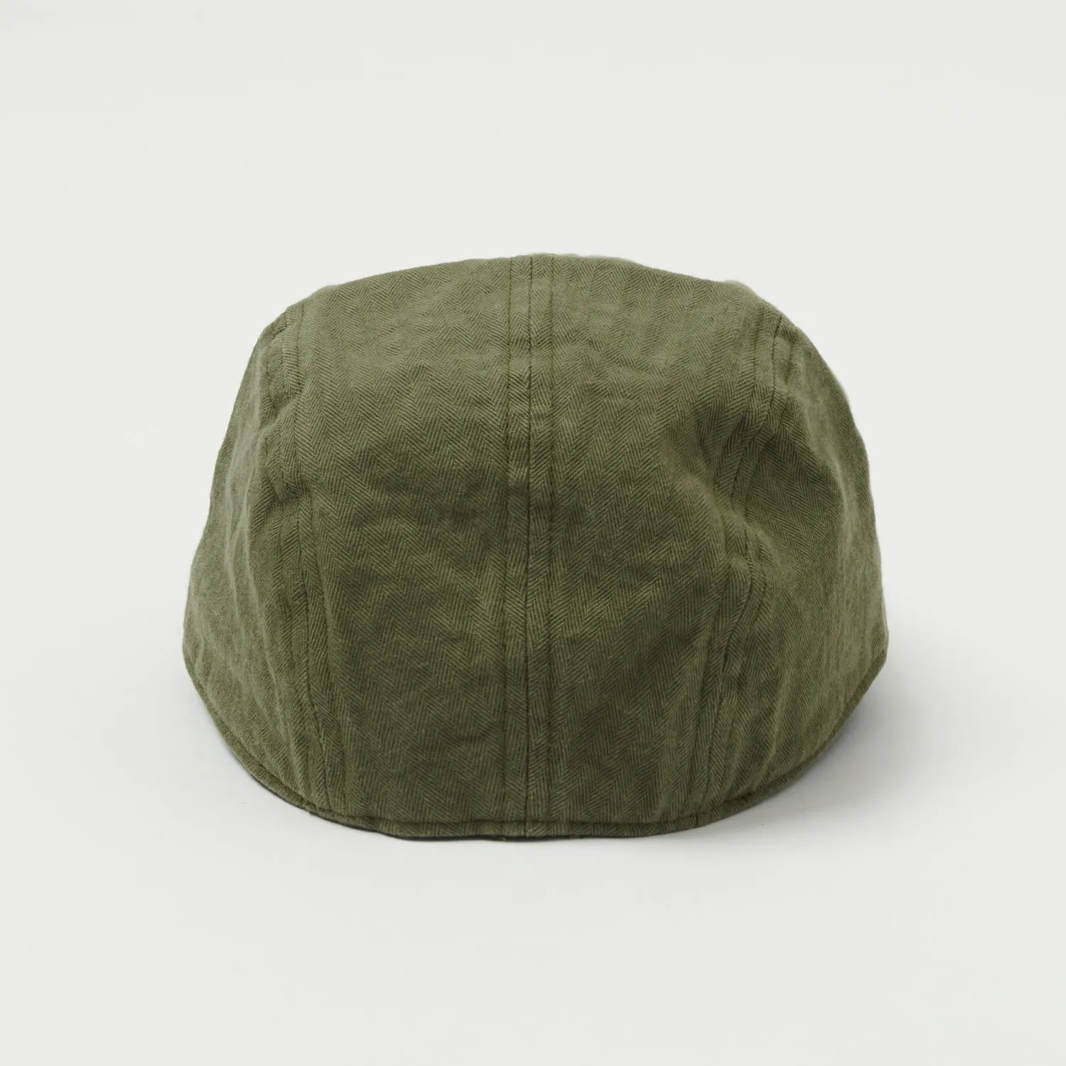 Buzz Rickson's U.S. Navy Civilian Model Herringbone Cap  - Olive