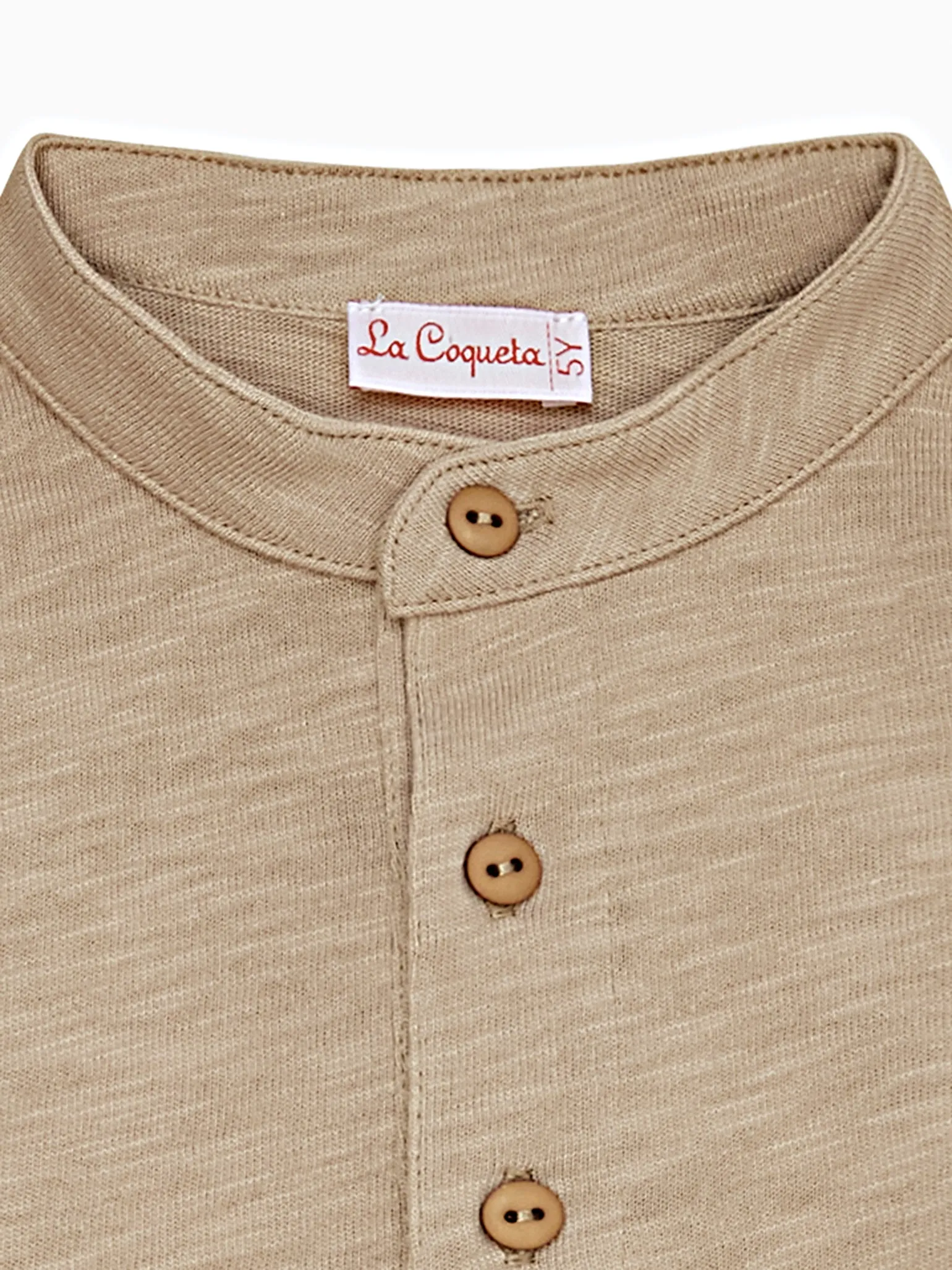 Caramel Marco Boy Long Sleeve Polo Shirt