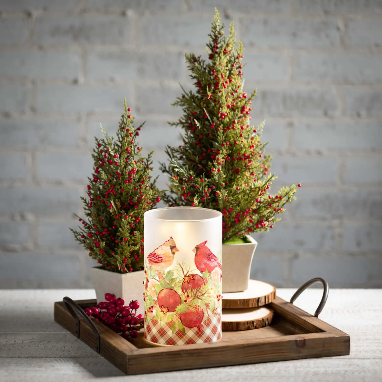 Cedar And Berry Tree Set Of 2