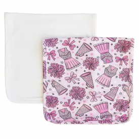 Cheer Squad 2pc Burp Cloth Set