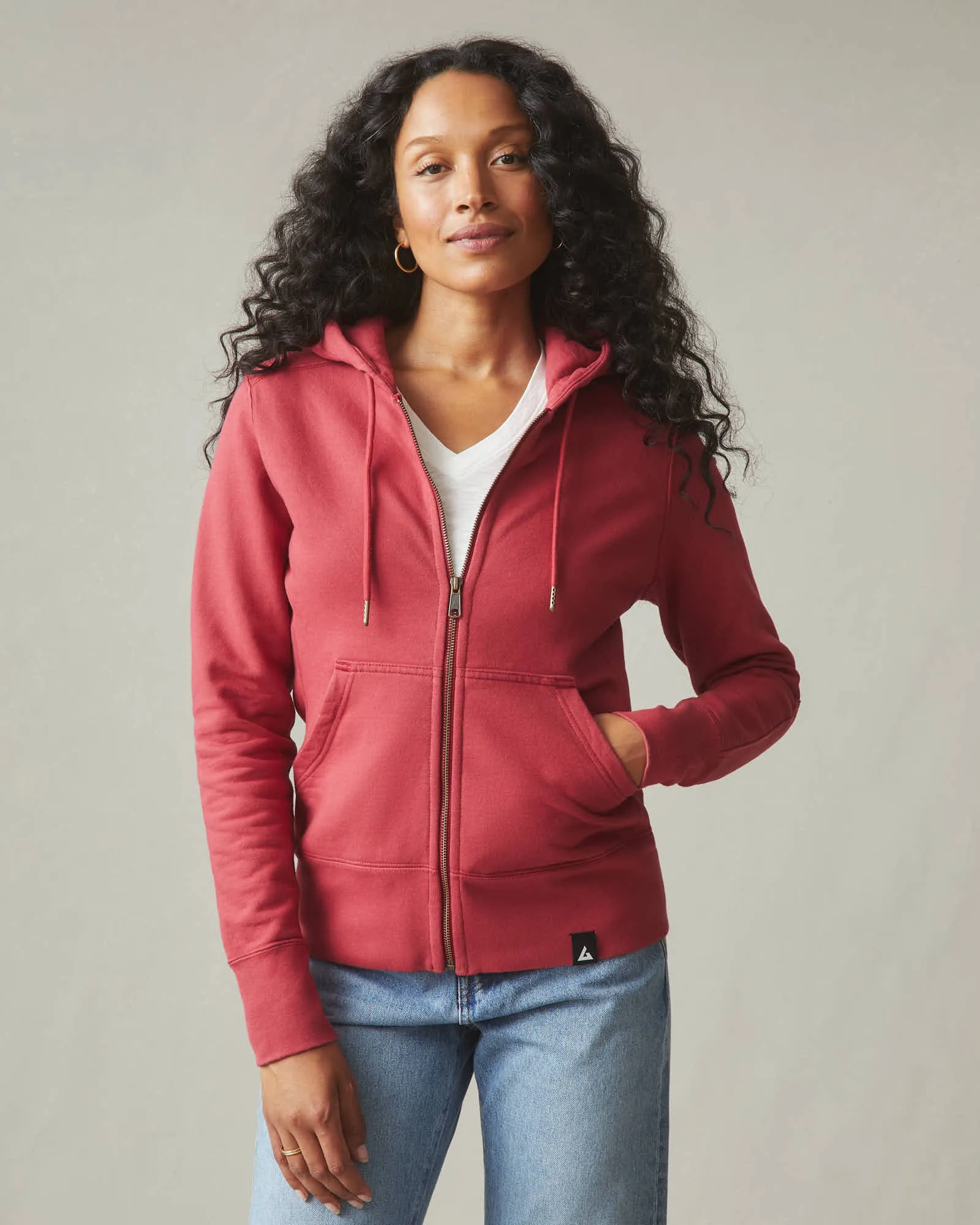 Classic Full Zip - Poppy