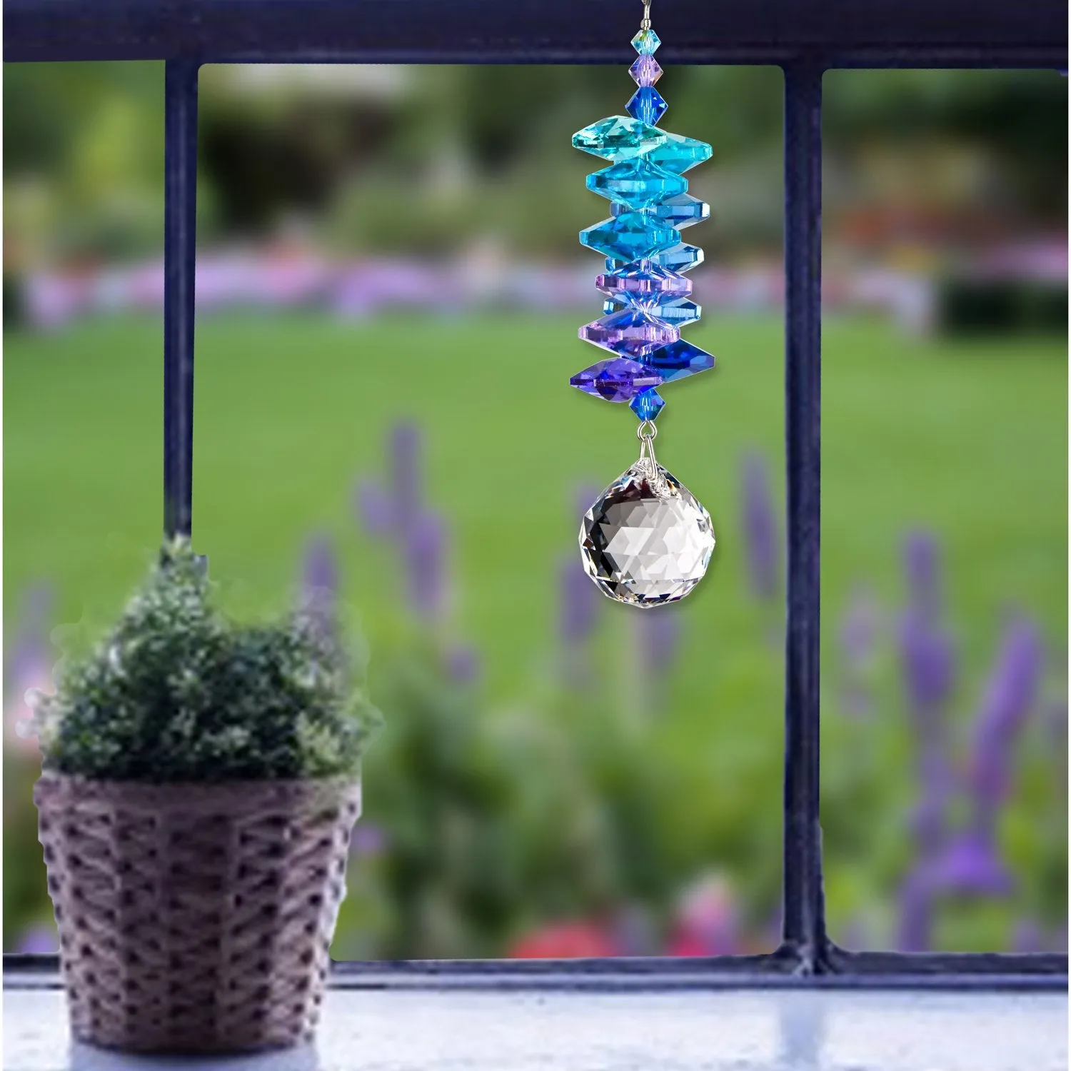 Crystal Moonlight Cascade Suncatcher - Ball