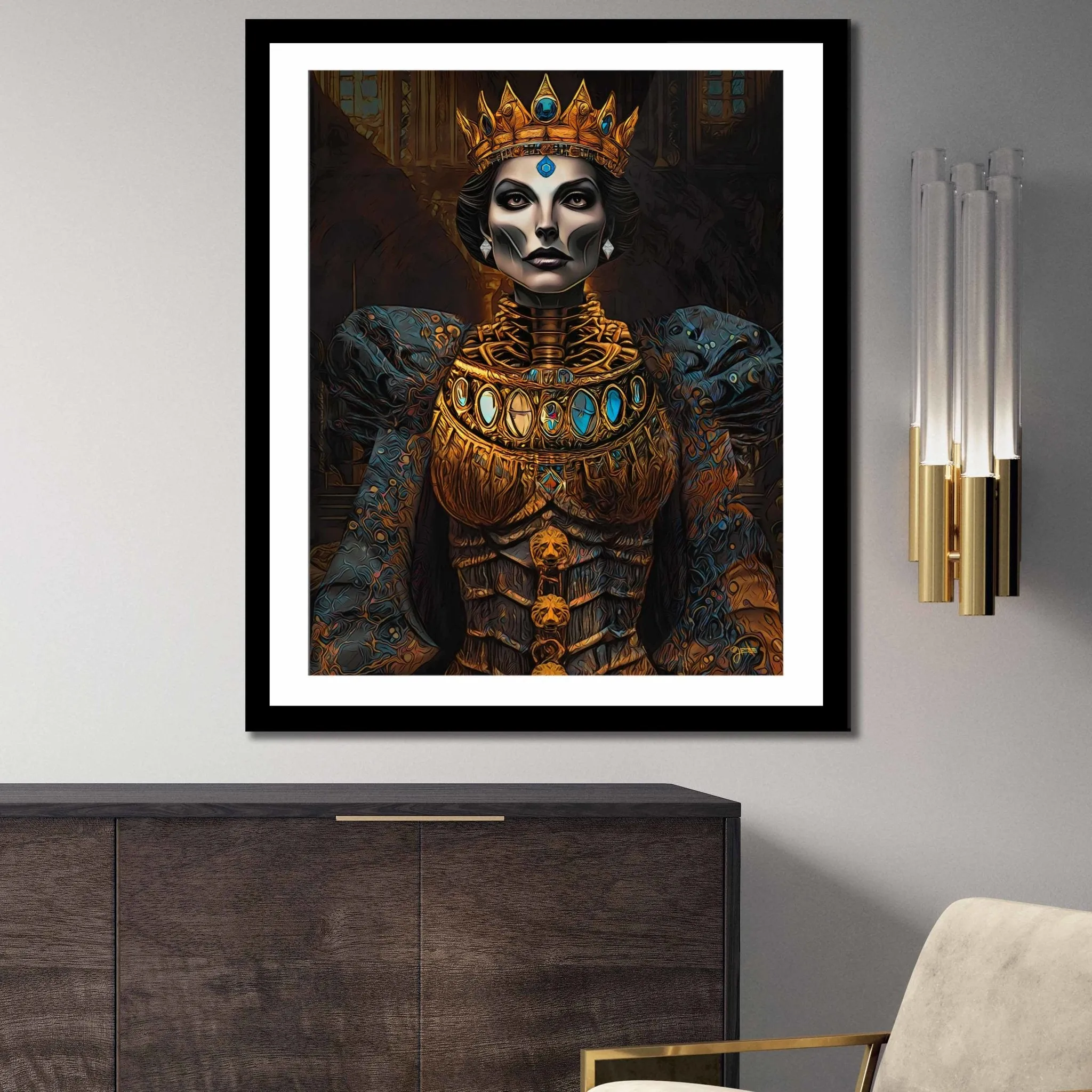 Dark Macabre Queen Semi-gloss Print