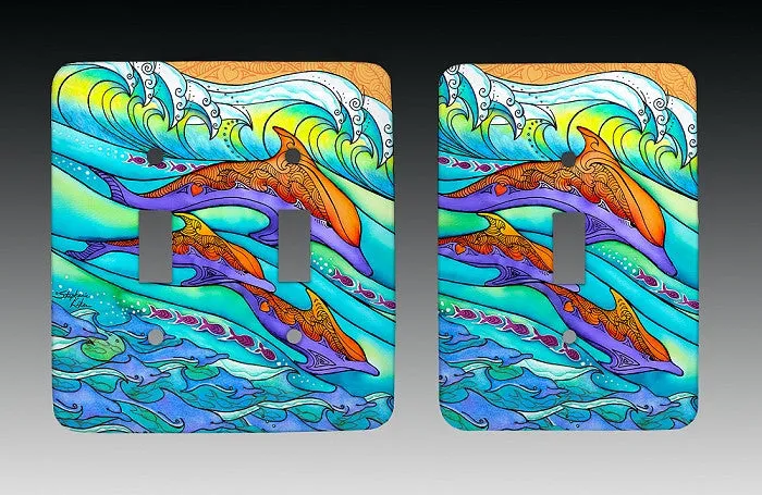 Dolphin Love Light Switch Cover