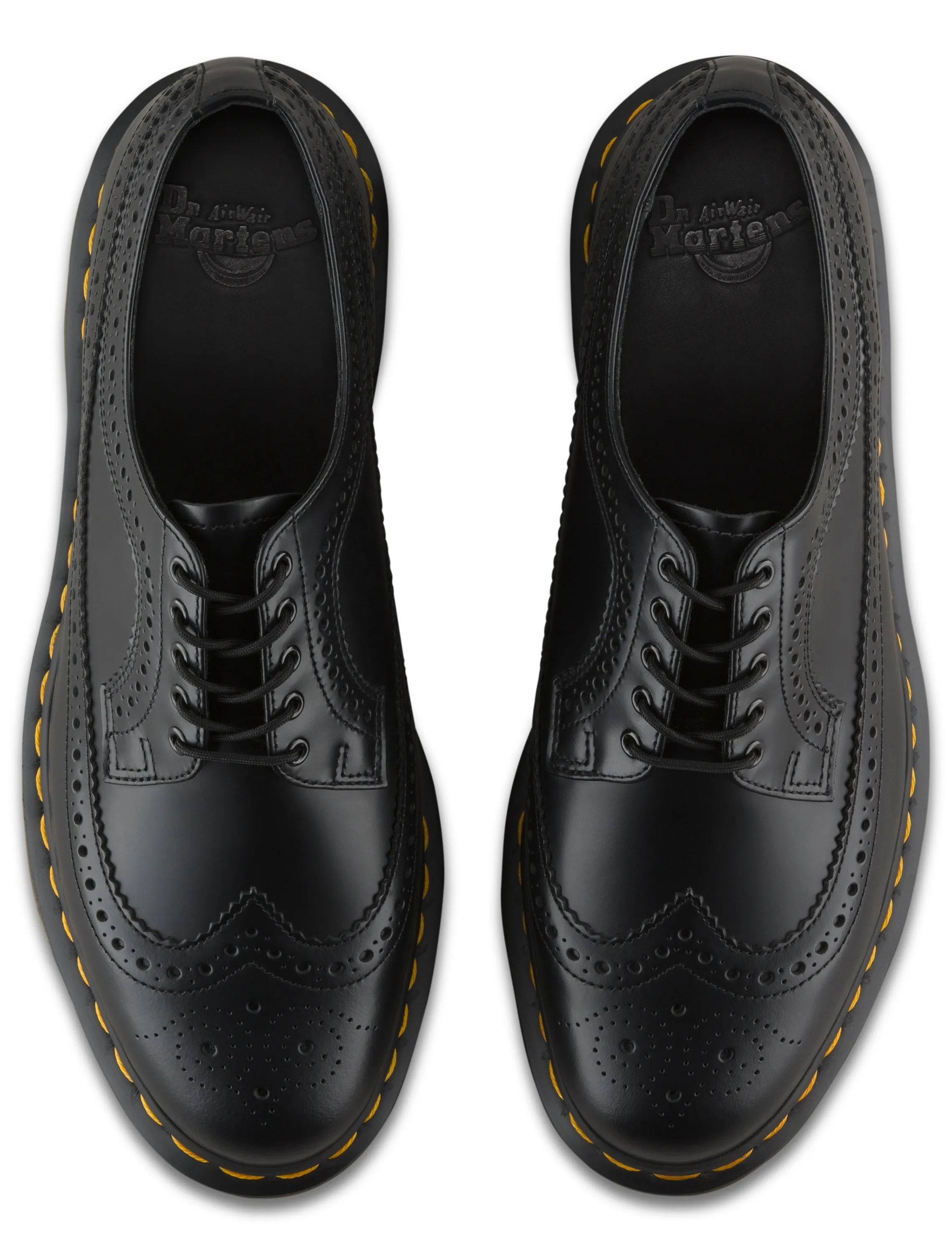 Dr. Marten Men 3989 Yellow Stitch Black Brogue R2221001