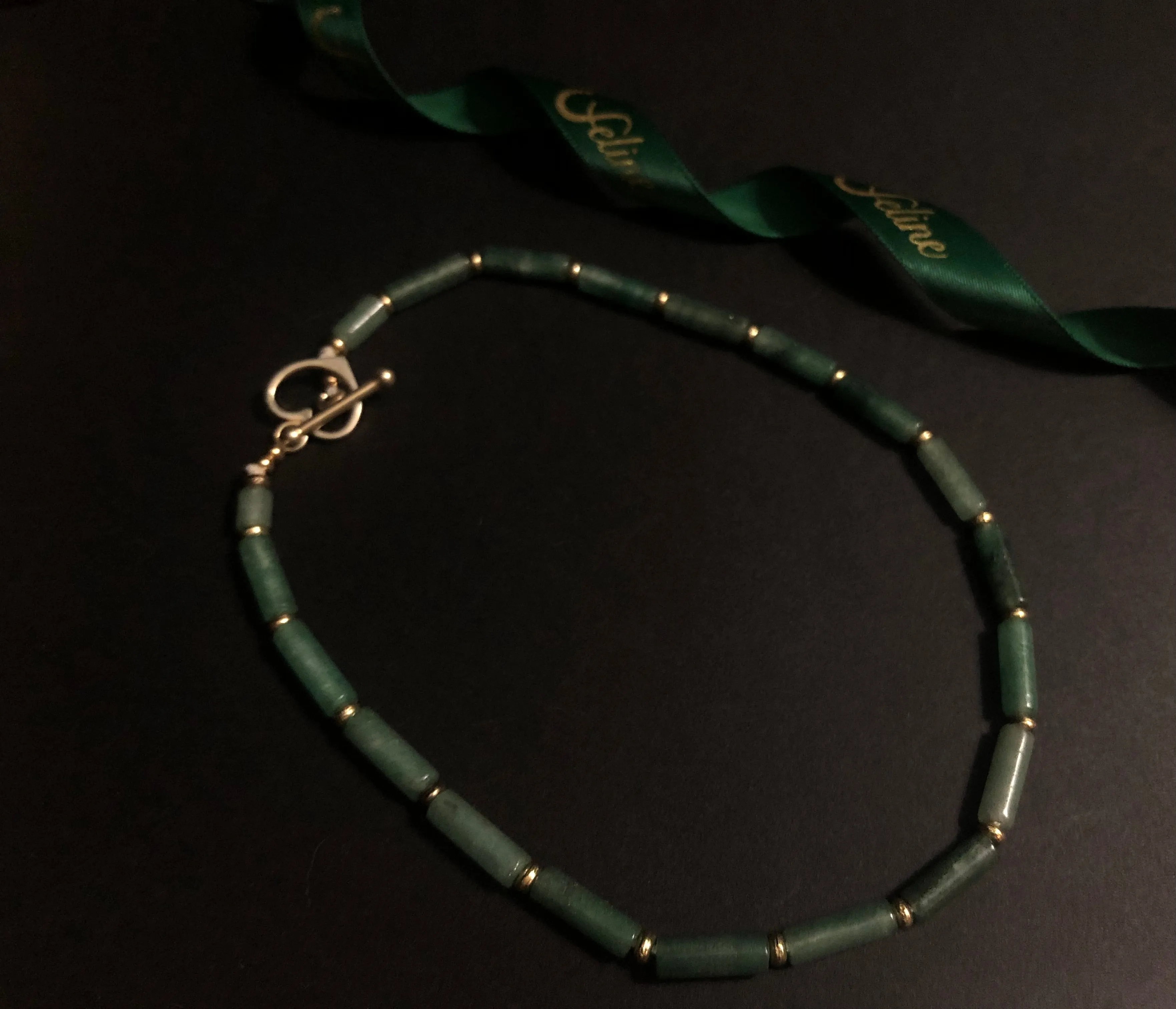 Faustine Green Agate Chocker