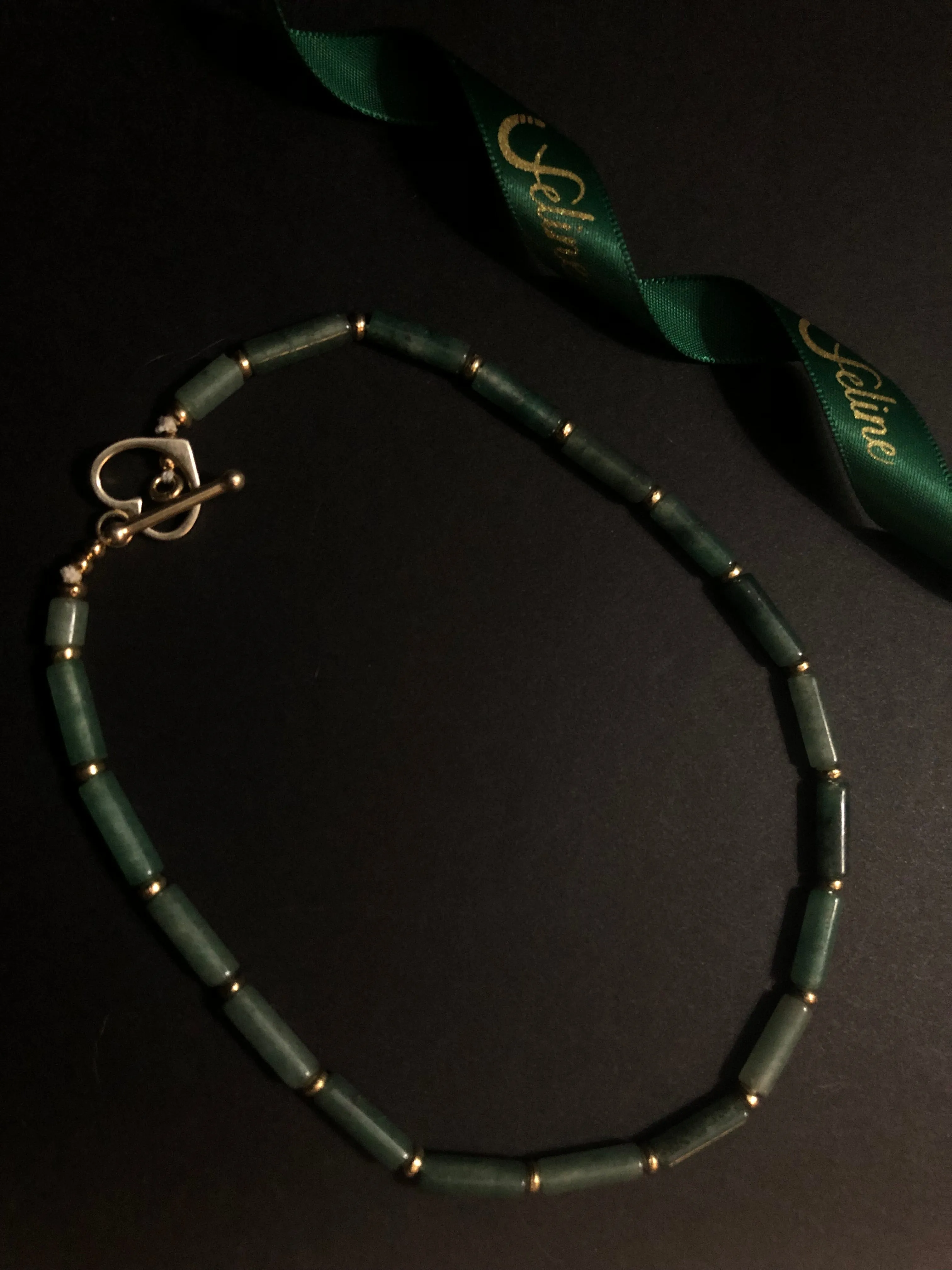 Faustine Green Agate Chocker