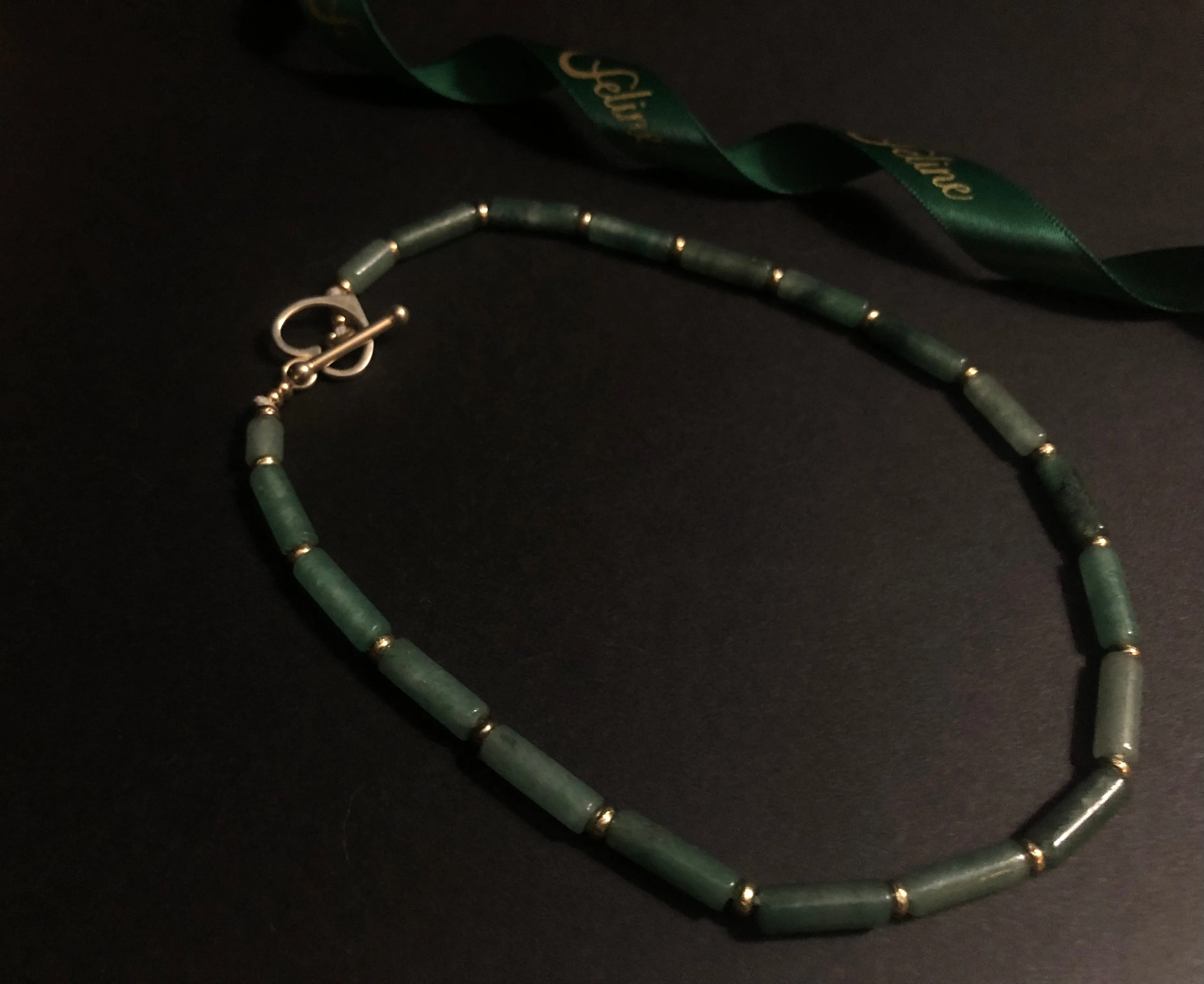 Faustine Green Agate Chocker