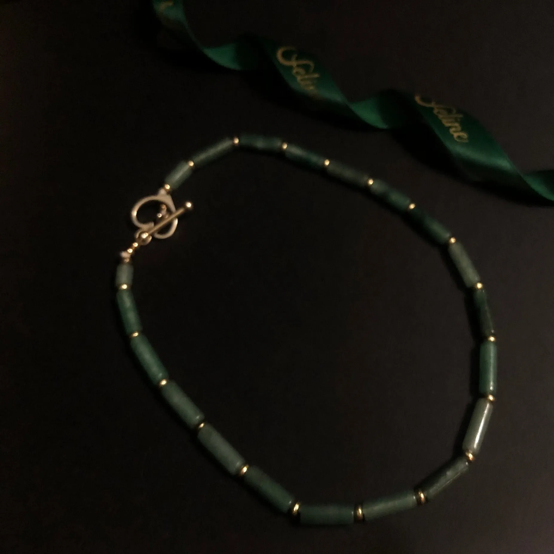 Faustine Green Agate Chocker